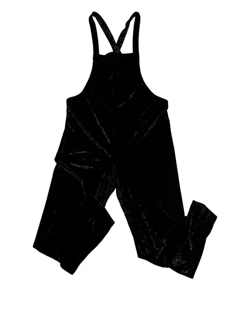 Urban Outfitters Black Velvet Overalls Jumpsuit - Picture 4 of 6
